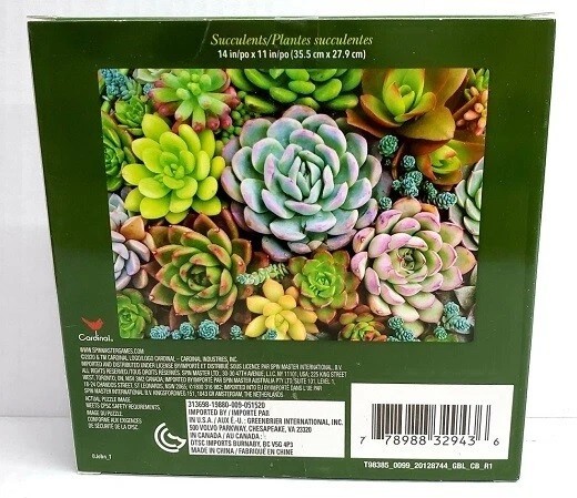500pc PUZZLE JIGSAW 3 DESIGNS GARDEN WITH BRIDGE LITTLE PUPPY W BALLS SUCCULENTS