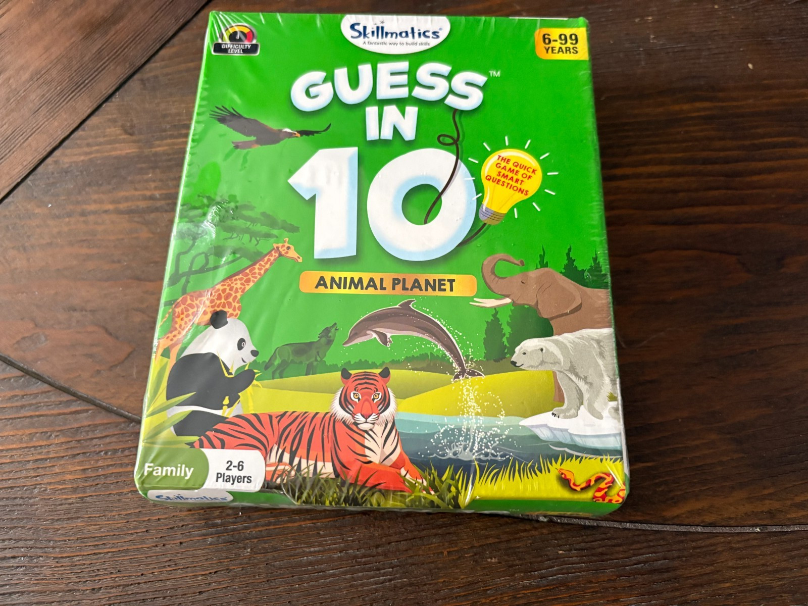 Skillmatics Guess in 10 Animal Planet Educational Game Animals Trivia Cards