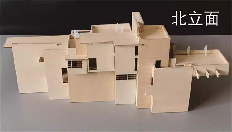 1/75 1/100 Villa 3D Wooden DIY Building Model Kits Assembly Kits Gifts Set