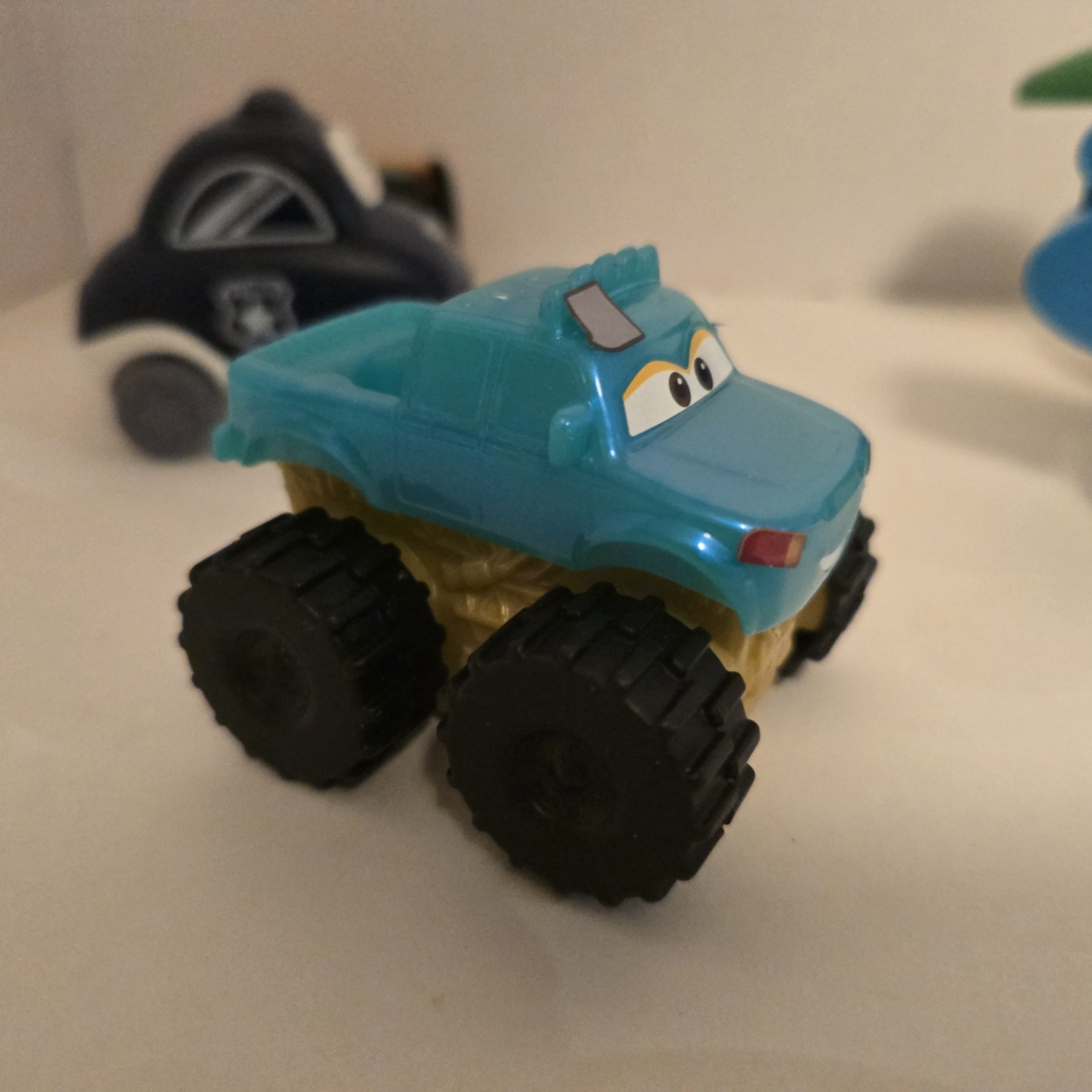 Toddler Toy Truck, Car, Vehicle Lot Of 7 Plastic Cartoon Face