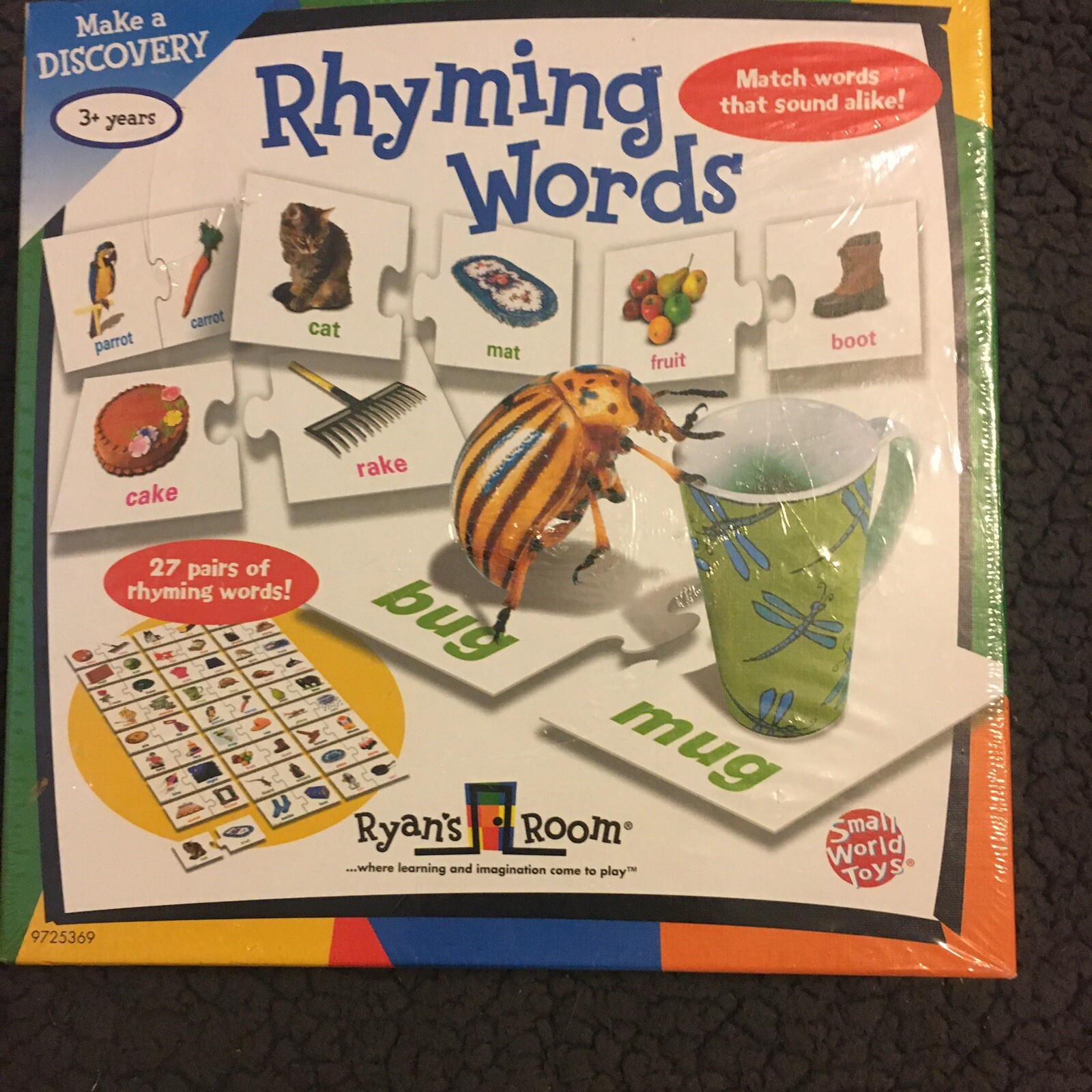 Small World Learning – Rhyming Words Puzzle Game For Ages 3+