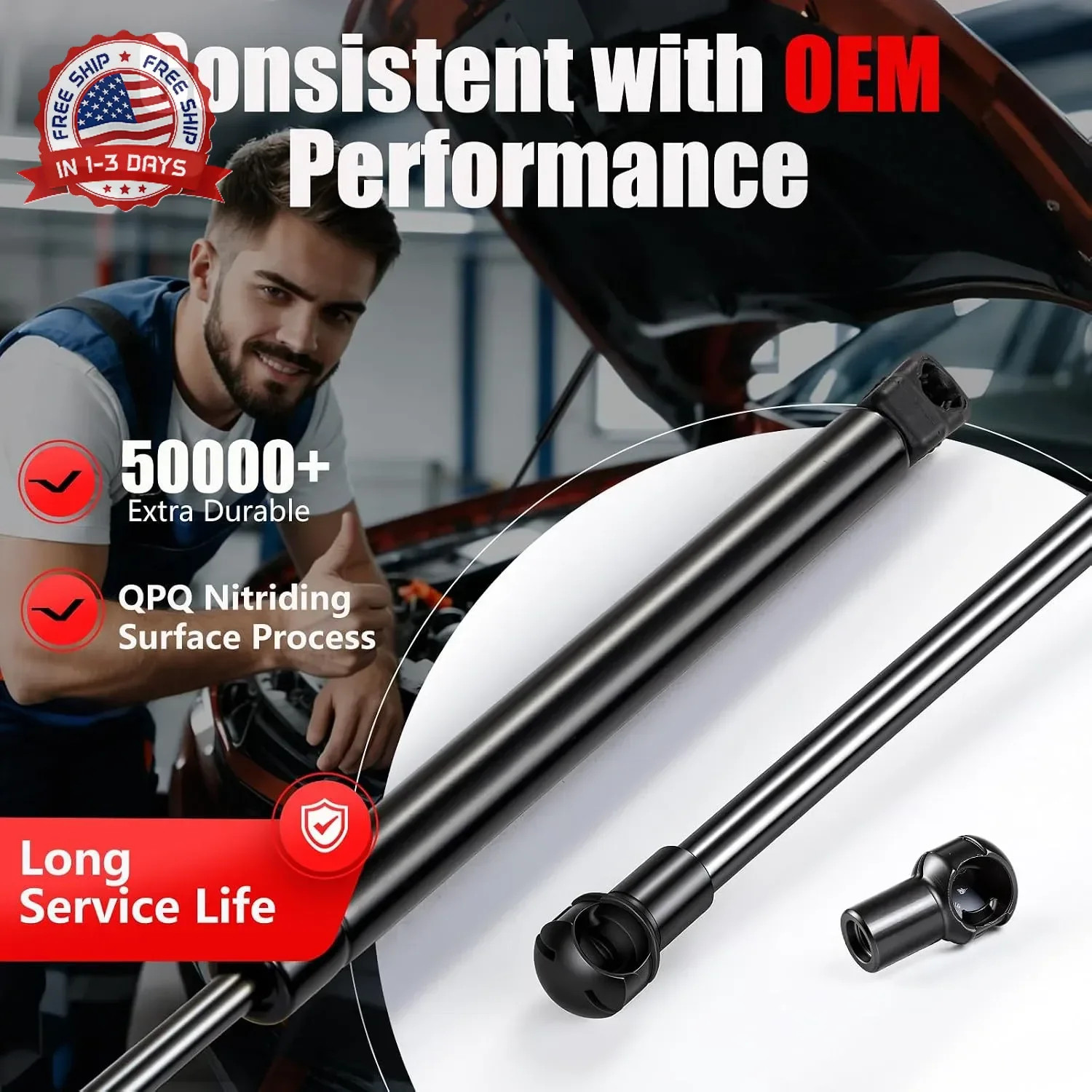 Vepagoo 6156 Rear Hatch Struts Fit for Chevy Suburban Tahoe/Cadillac Escalade 20