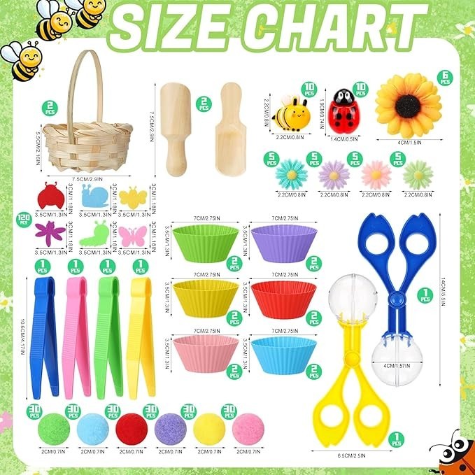 368Pcs Spring Sensory Bin Filler Fine Motor 7 Cognitive learning toys