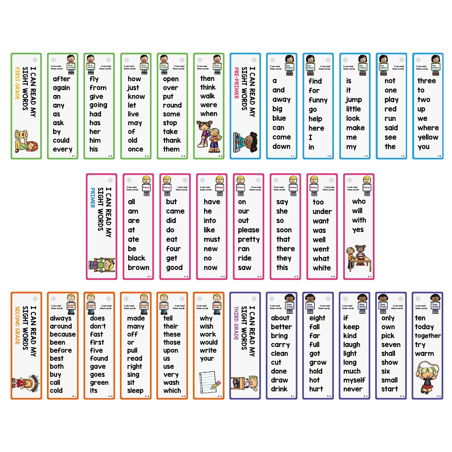 220 Sight Words Flashcards, High Frequency 220 Words, Beginning Reading, Kind…
