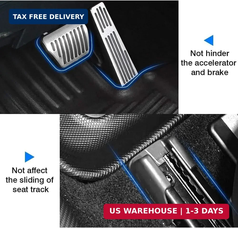 All Weather Rubber Car Floor Mats Compatible with 2014-2019 Toyota Corolla(NO FI