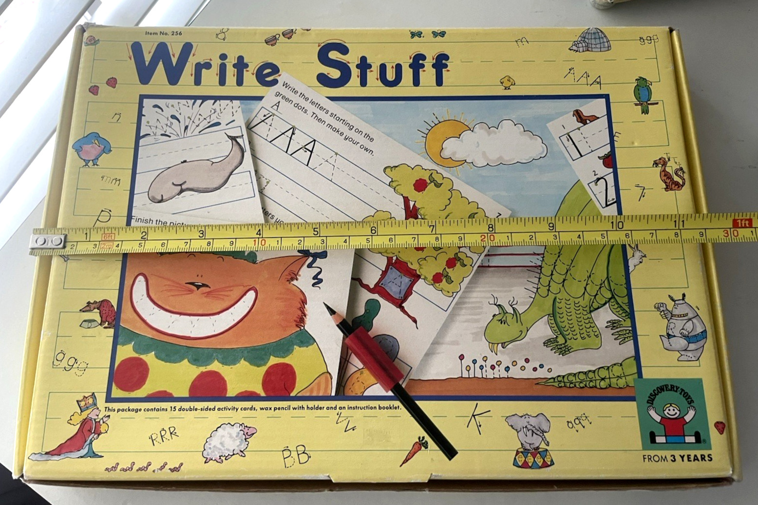 Discovery Toys Write Stuff #256 Double Sided Activity Cards Pencil Instructions