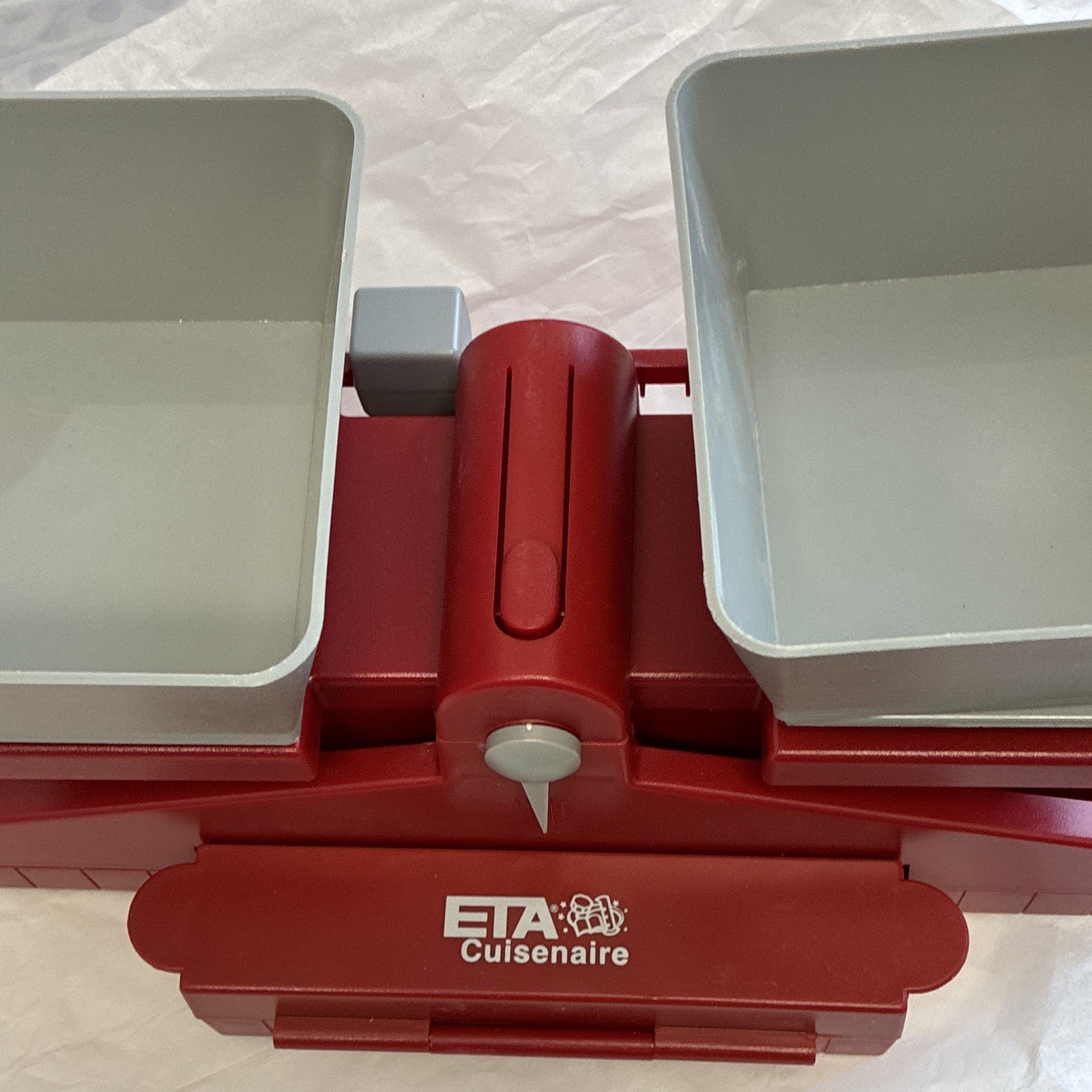 ETA Cuisenaire Precision School Balance Scale ETA 408 w/ Weights, Red/Gray