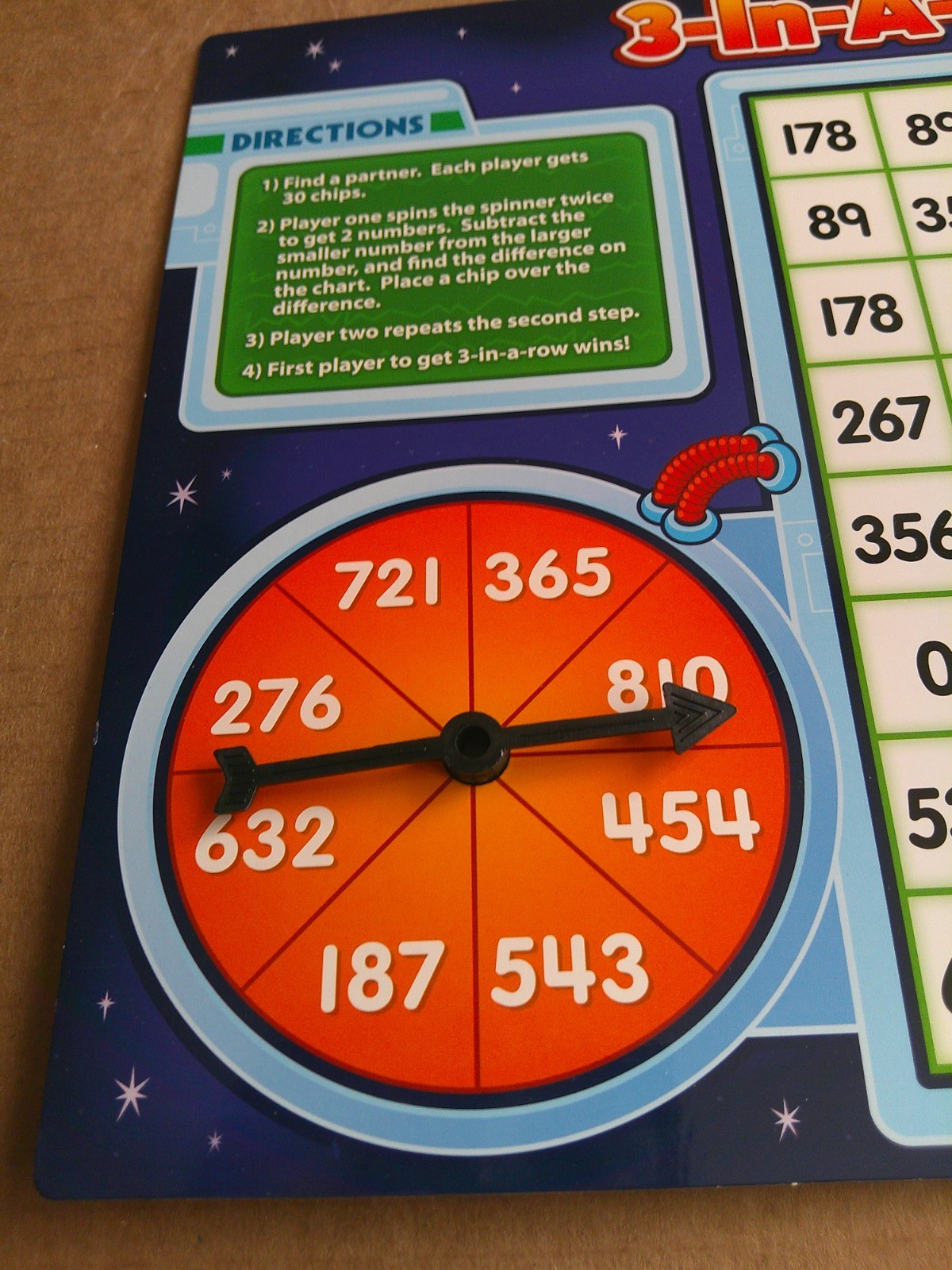 Lakeshore Learning – 3-in-A-Row! Multilevel Math Game – Subtraction # FF547