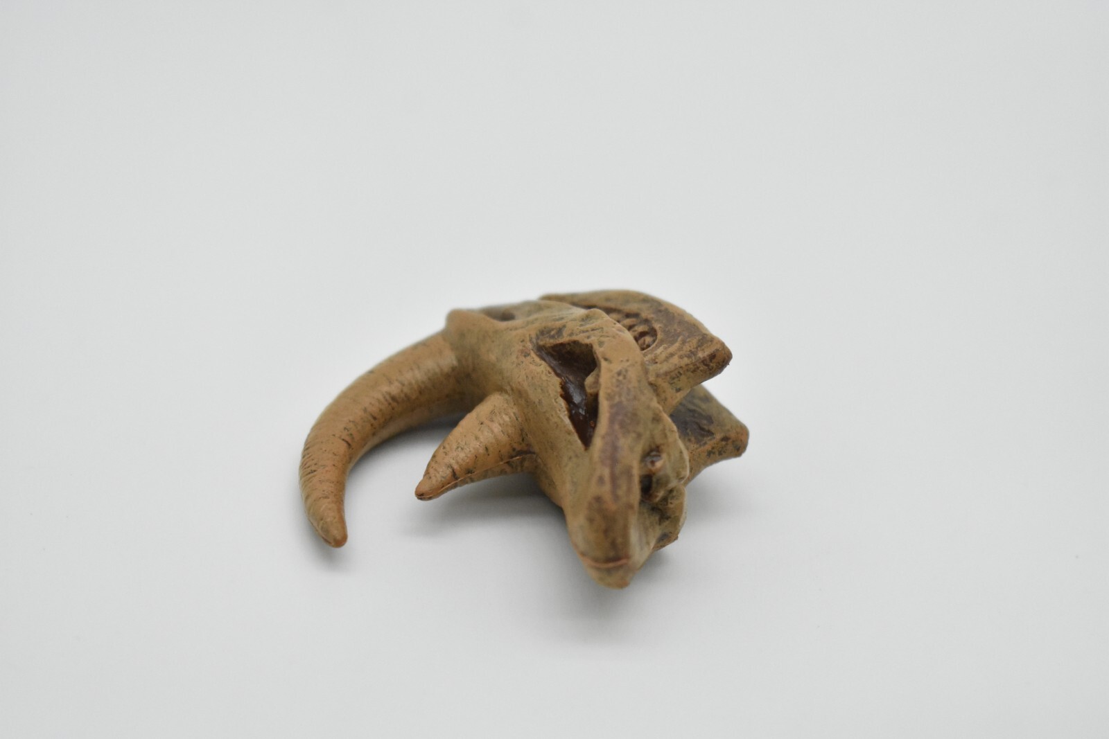 Woolly Rhino Skull, Rhinoceros, Fossil, Realistic Model Toy 1 1/2″ F3132 B224