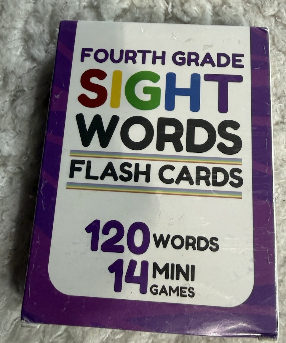 Sight Words Flash Cards 4th Grade- 120 High Frequency Words