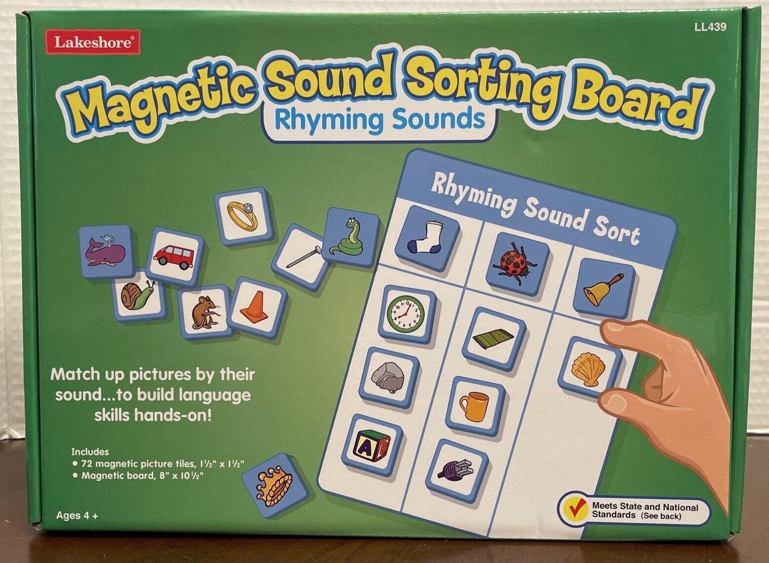 Lakeshore Rhyming Sounds Magnetic Sorting Board Matching Educational Teaching