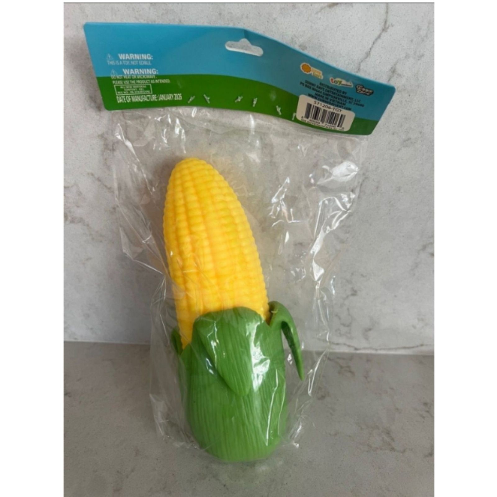 Sunny Days Squeezy Corn on the Cob Fidget Toy