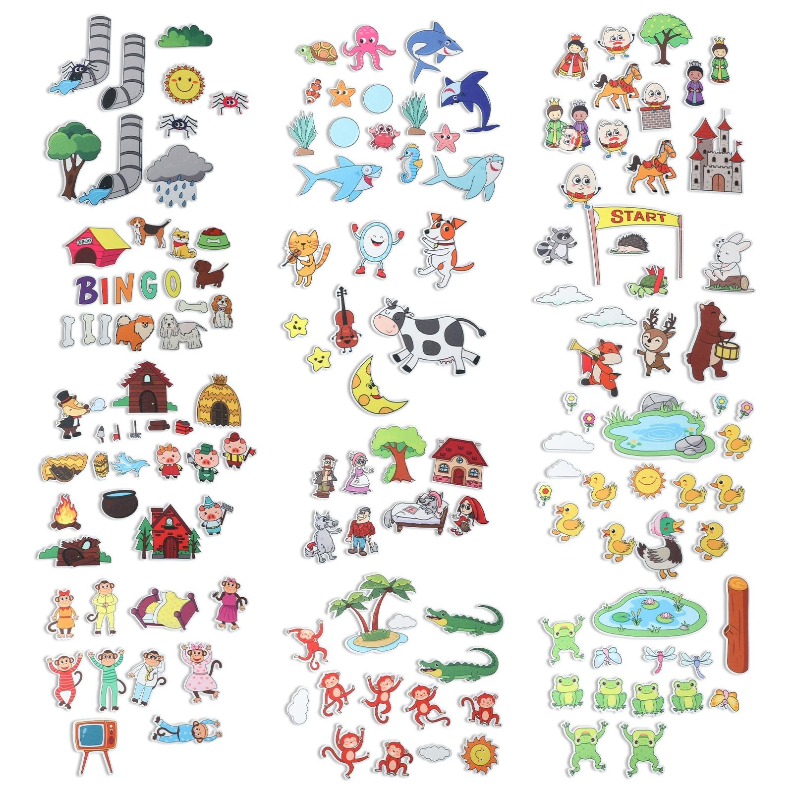 12-Piece Felt Board Story Set – Animal Figures for Preschool & Kindergarten Stor