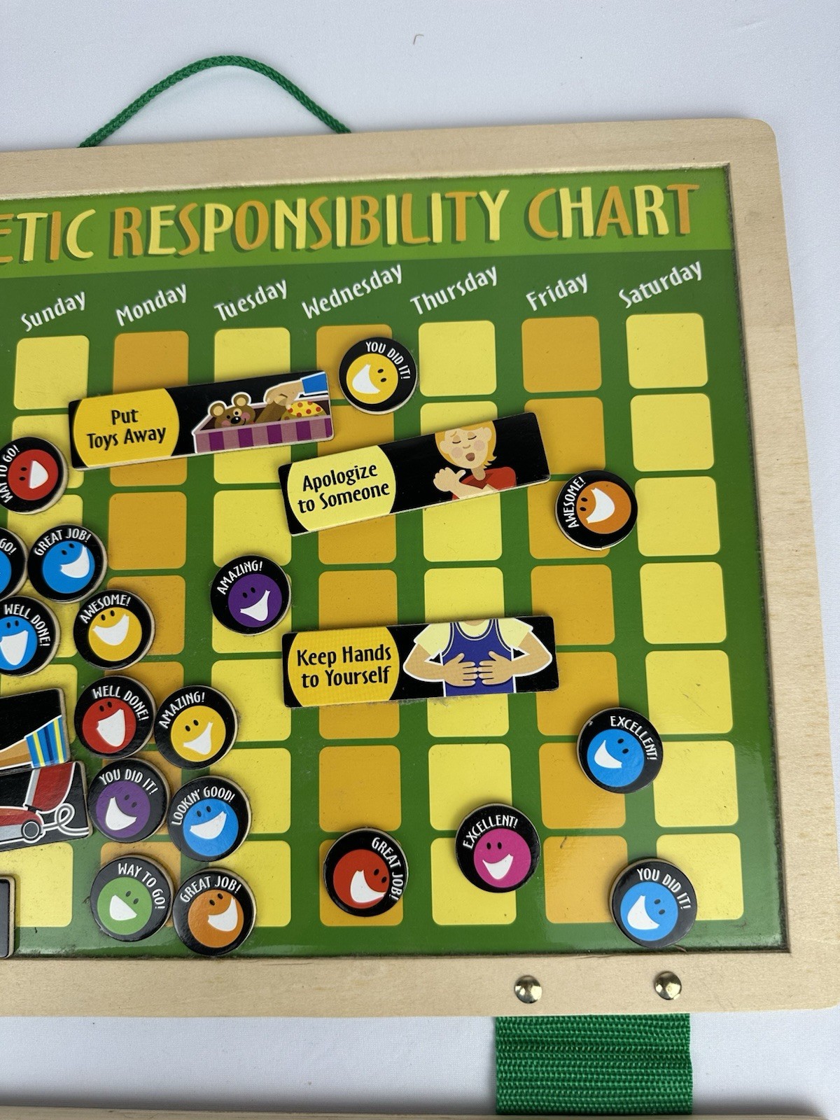 Melissa & Doug My Magnetic Responsibility Chart Child’s Wood Value & Chores