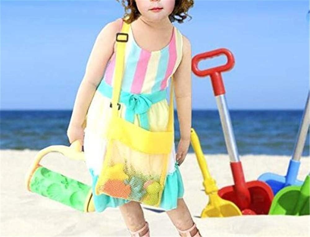 EMAXELER Colorful Mesh Beach Bags Breathable Sea Shell 5-pack