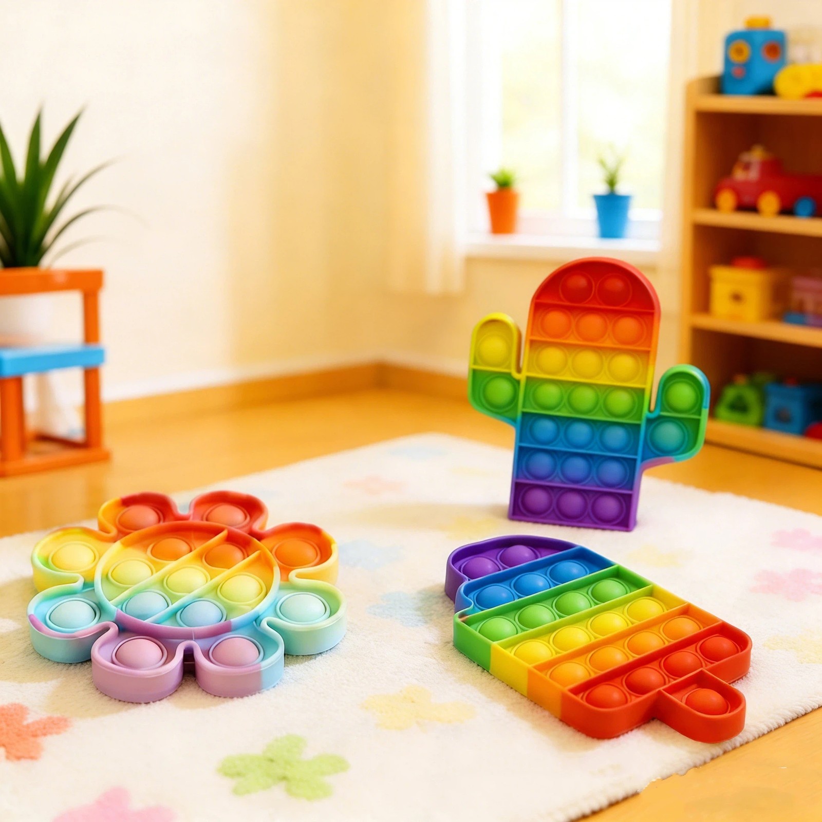 Silicone Pop Fidget Sensory Toy Autism Special Needs Stress & Pressure Relief