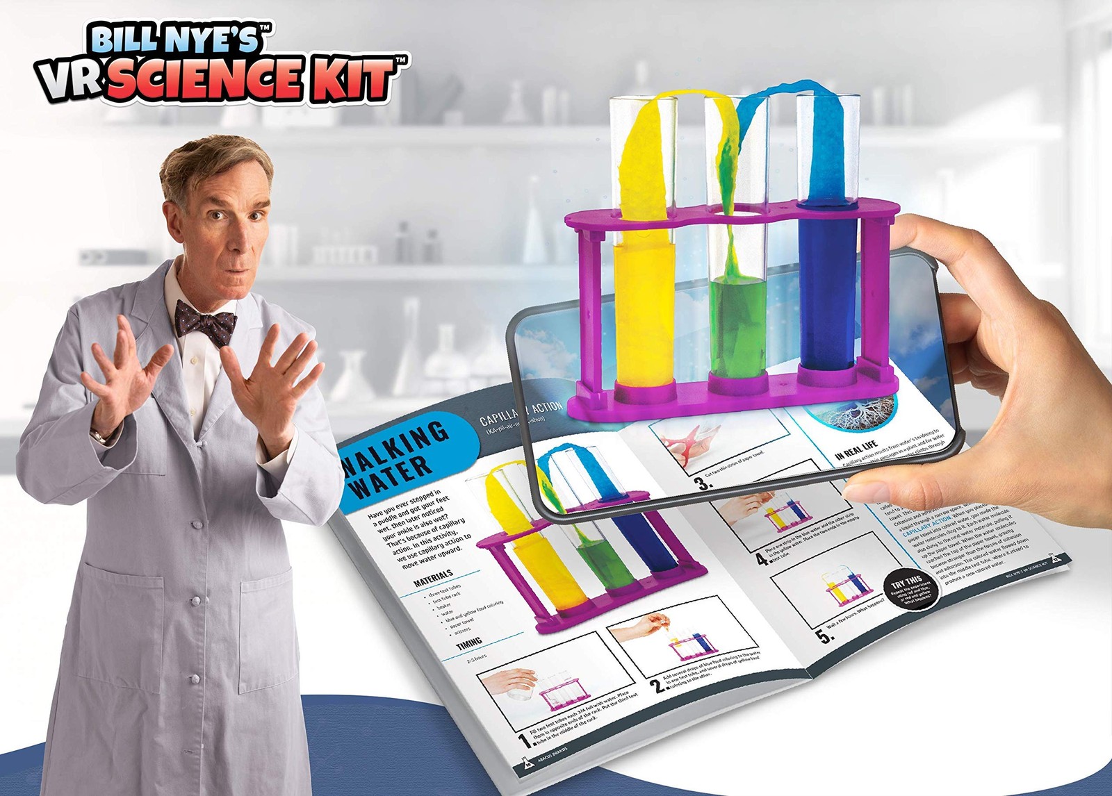 Abacus Brands Bill Nye’s VR Science Kit – Virtual 11 inches x 16 inches, Blue