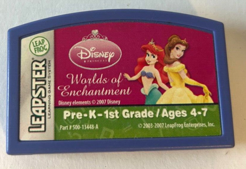 Disney world of enchantment Leap Frog Leapster Cartridge only ages 4-7