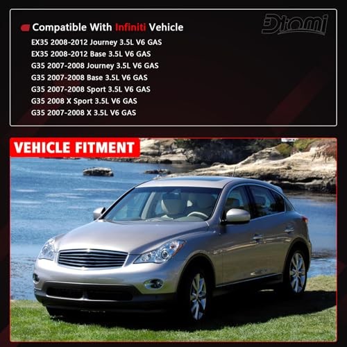 Engine Air Intake Hose Tube, Left and Right Side Compatible With Infiniti