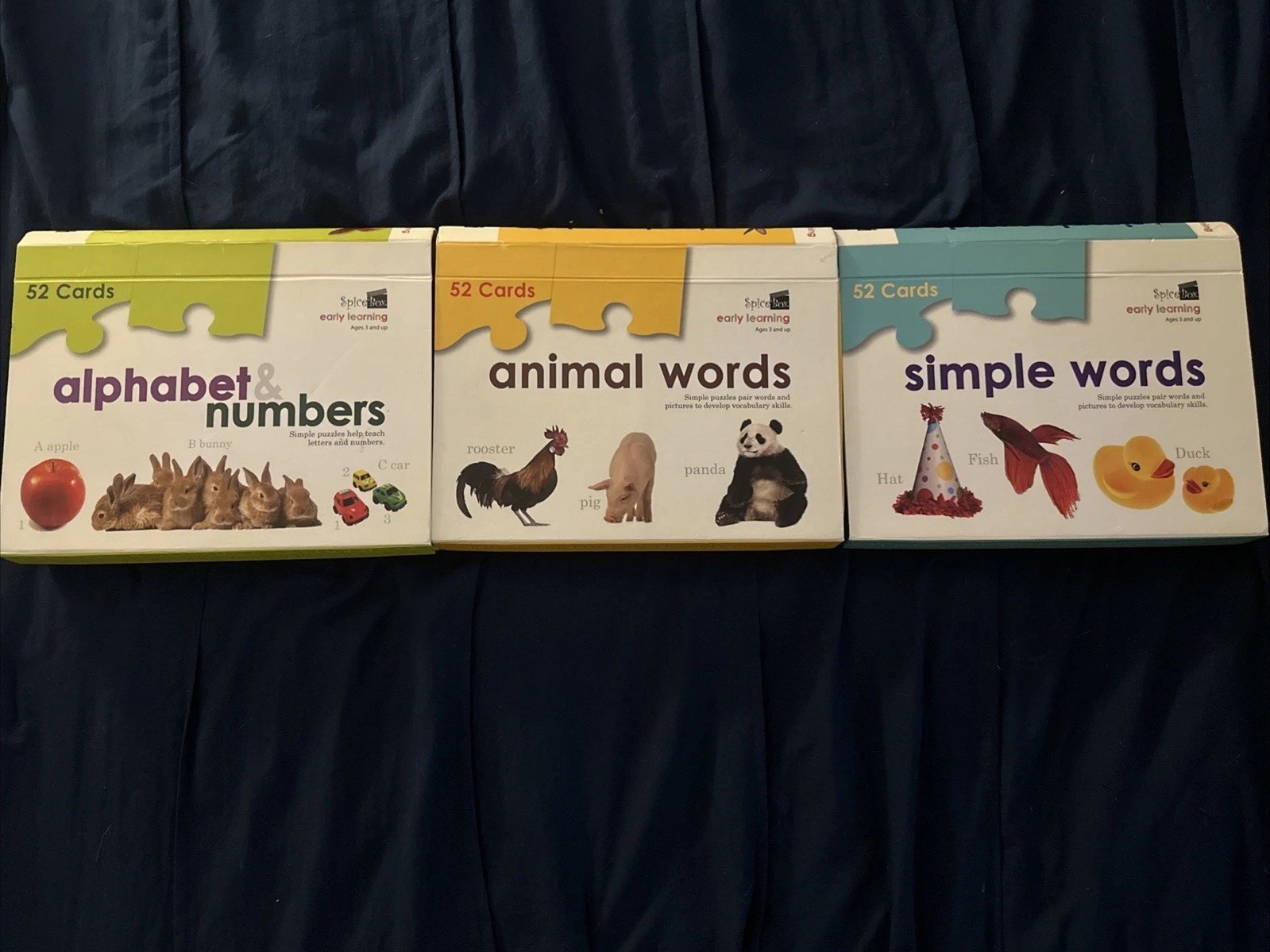 SPICE BOX Early Learning Alphabet & Numbers, Simple Words And Animal Words