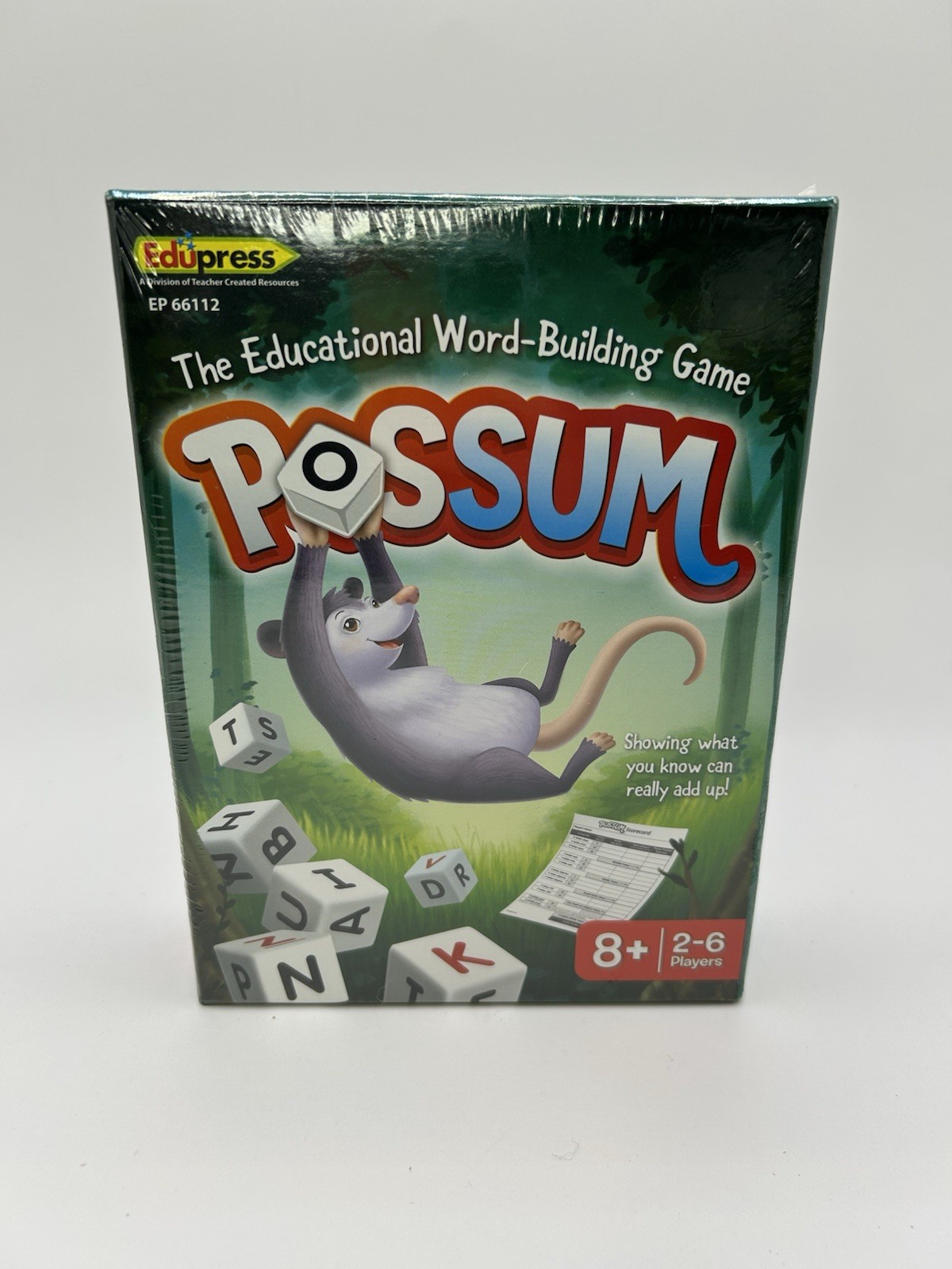 POSSUM The Educational Word Building Dice Game (Sealed)