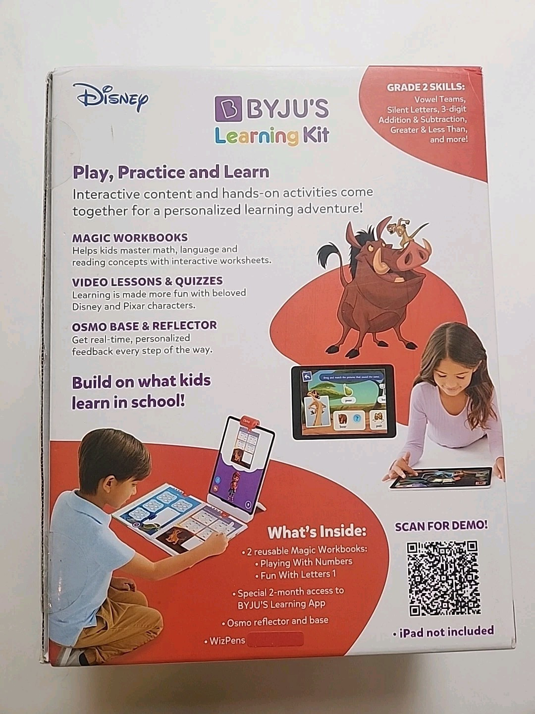 BYJUS Learning Kit: Disney, Grade 2 Learning Kit Active Learning Math Reading