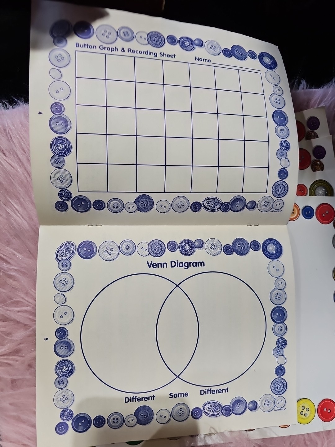 Vintage Lakeshore Learning Quilt Activity Kit And Book Patterning Sorting +Extra