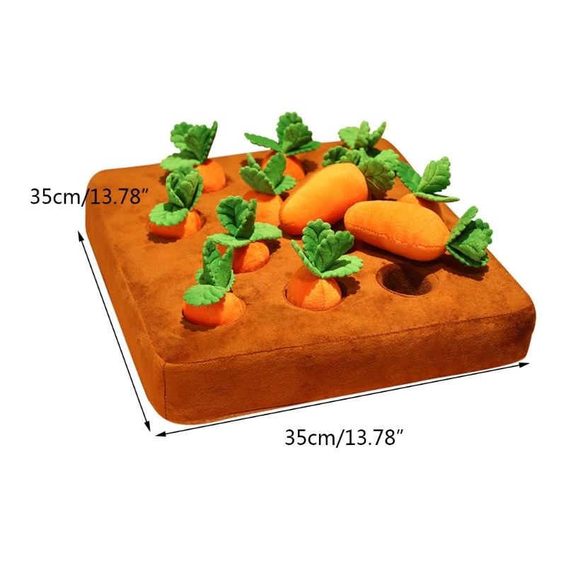 Realistic Vegetable Toy Plugging Soft Toy Carrot for Doll for Children Recogniti