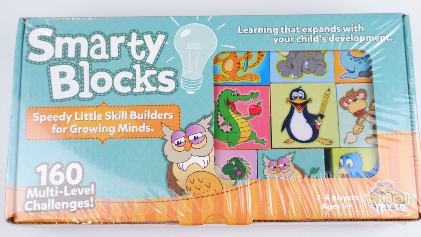 Smarty Blocks By Fat Brain Toys Stacking Puzzle Skill Builder Game 2014 – Sealed
