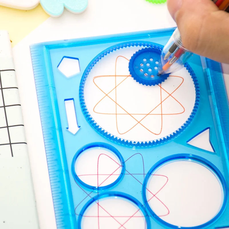 Geometry Spirograph Drawing Stencils Set Painting Template Art Crafts Creative