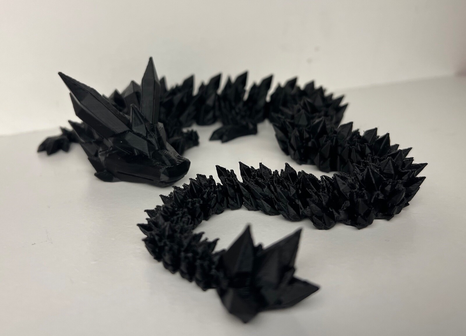 Crystal Dragon 3D Printed 24” Flexi Articulated Fidget Toy