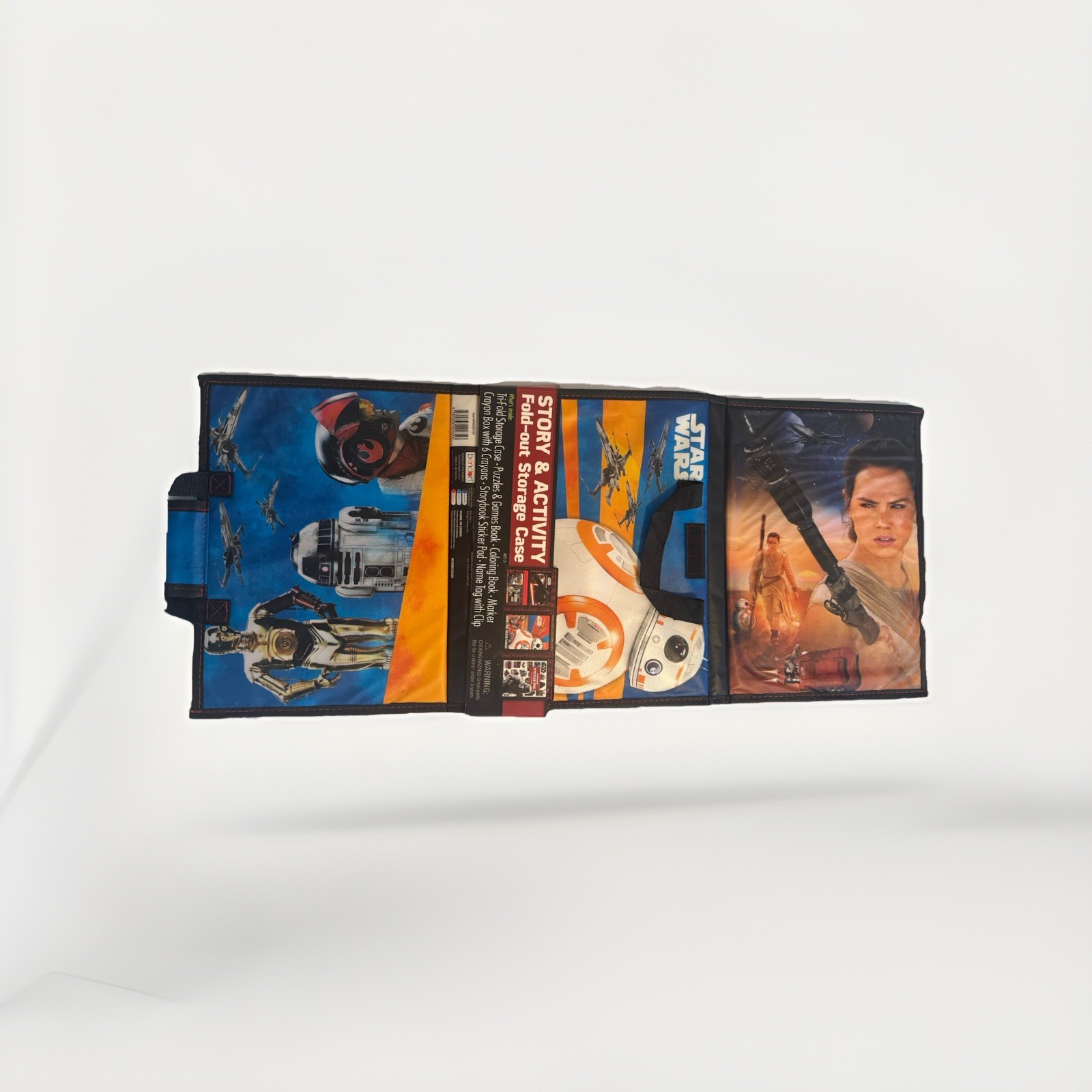 Star Wars Tri-Fold Storage Case Activity Set Puzzles Coloring Crayons Stickers