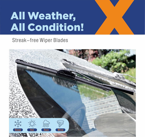 ICEXSNOW® Silicone Windshield Wiper Blades Replacement for Honda 26″+22″+16″