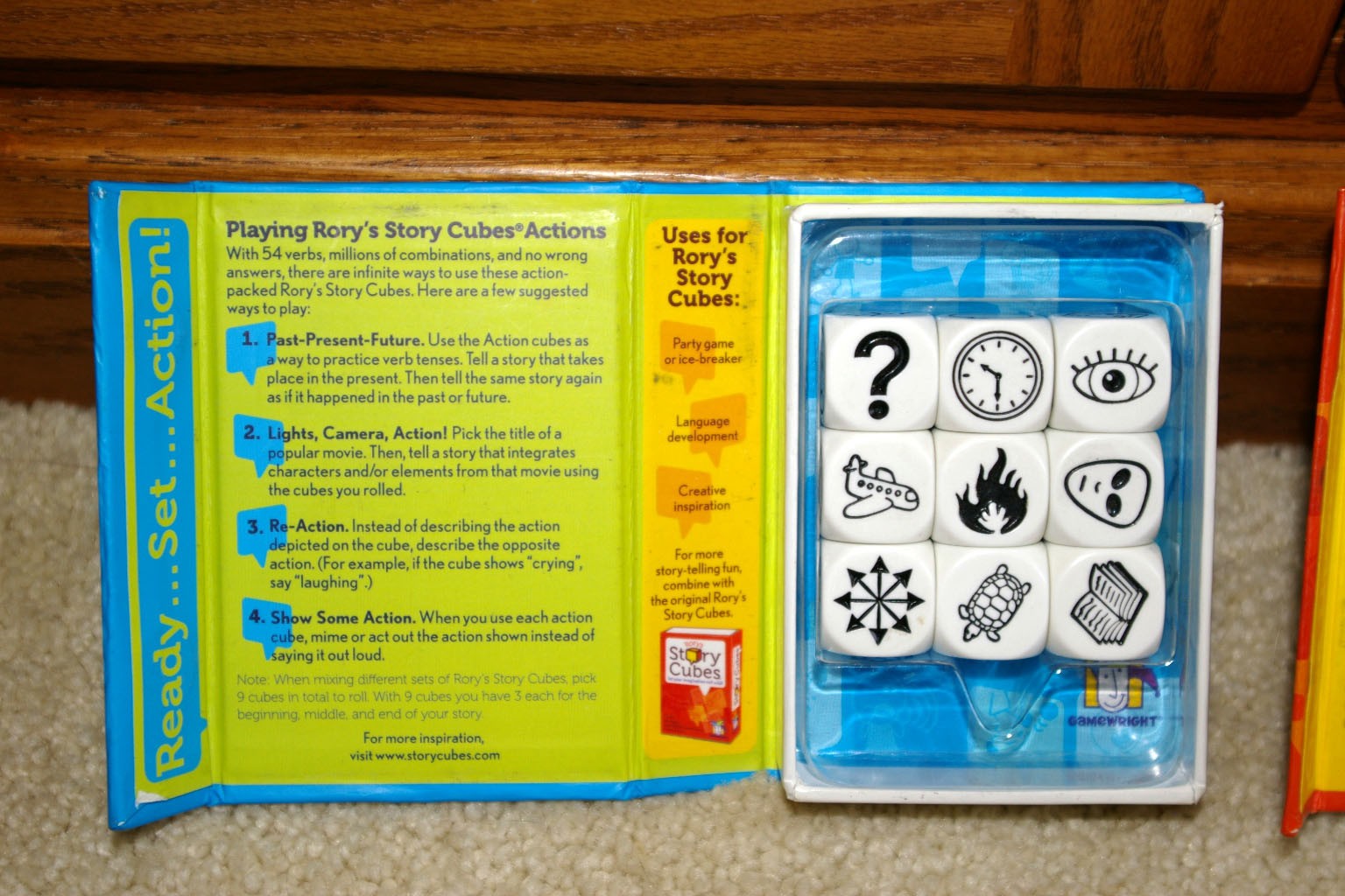 Gamewright Rory’s Story Cubes Creative Story Generator Lot Original/Action Dice