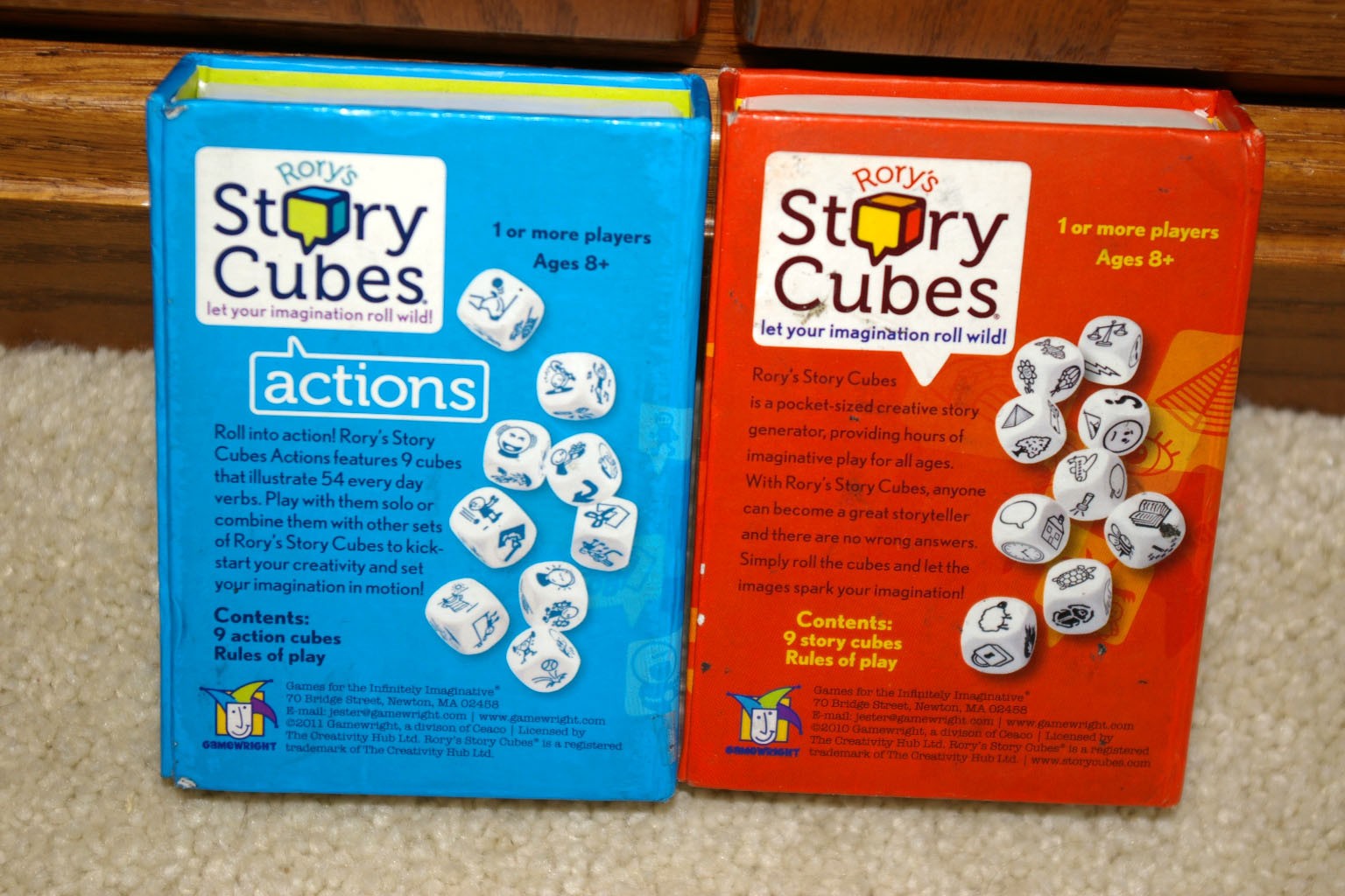 Gamewright Rory’s Story Cubes Creative Story Generator Lot Original/Action Dice