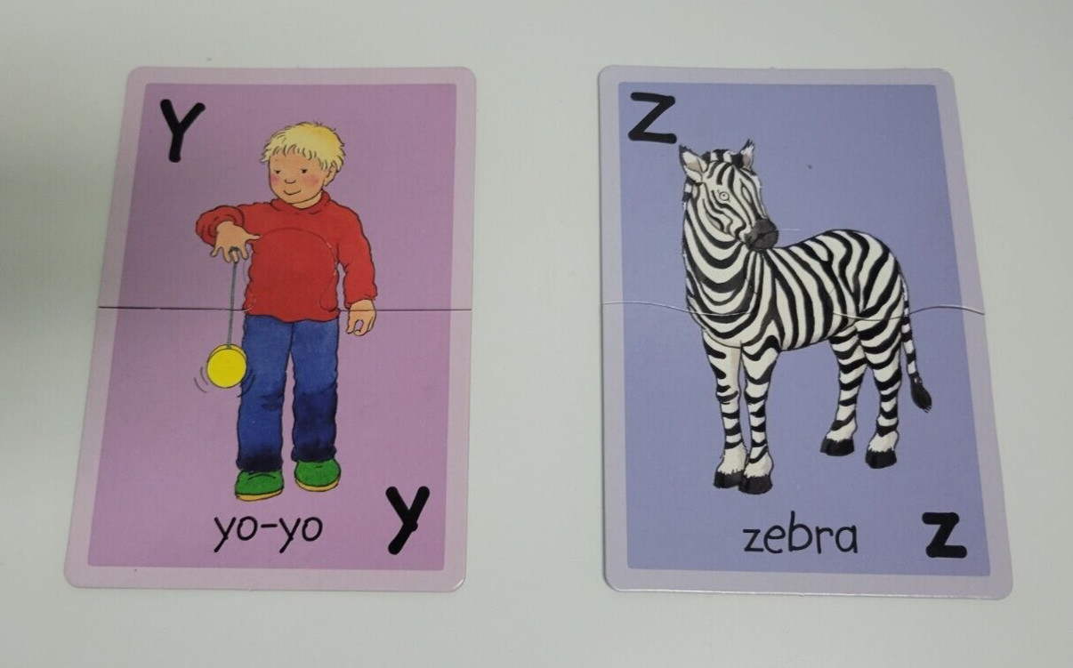 2006 ABC 26 Picture Puzzles Backpack Books Preschool Homeschool Learning