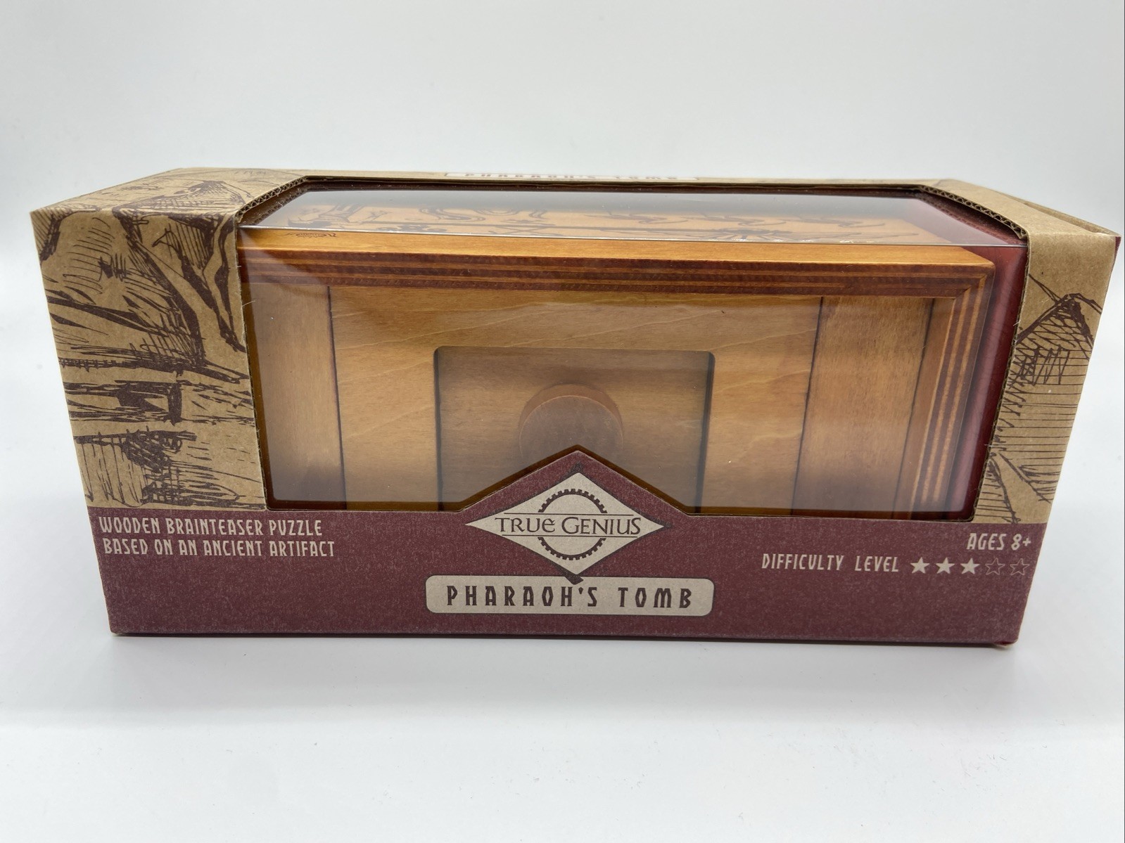 Pharaoh’s Tomb True Genius Wooden Brainteasers Puzzle – Difficulty Level 4