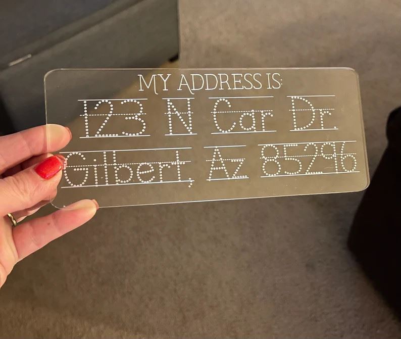 Home Address Trace Board For Kid’s – Educational – School Age – Preschool – Lear