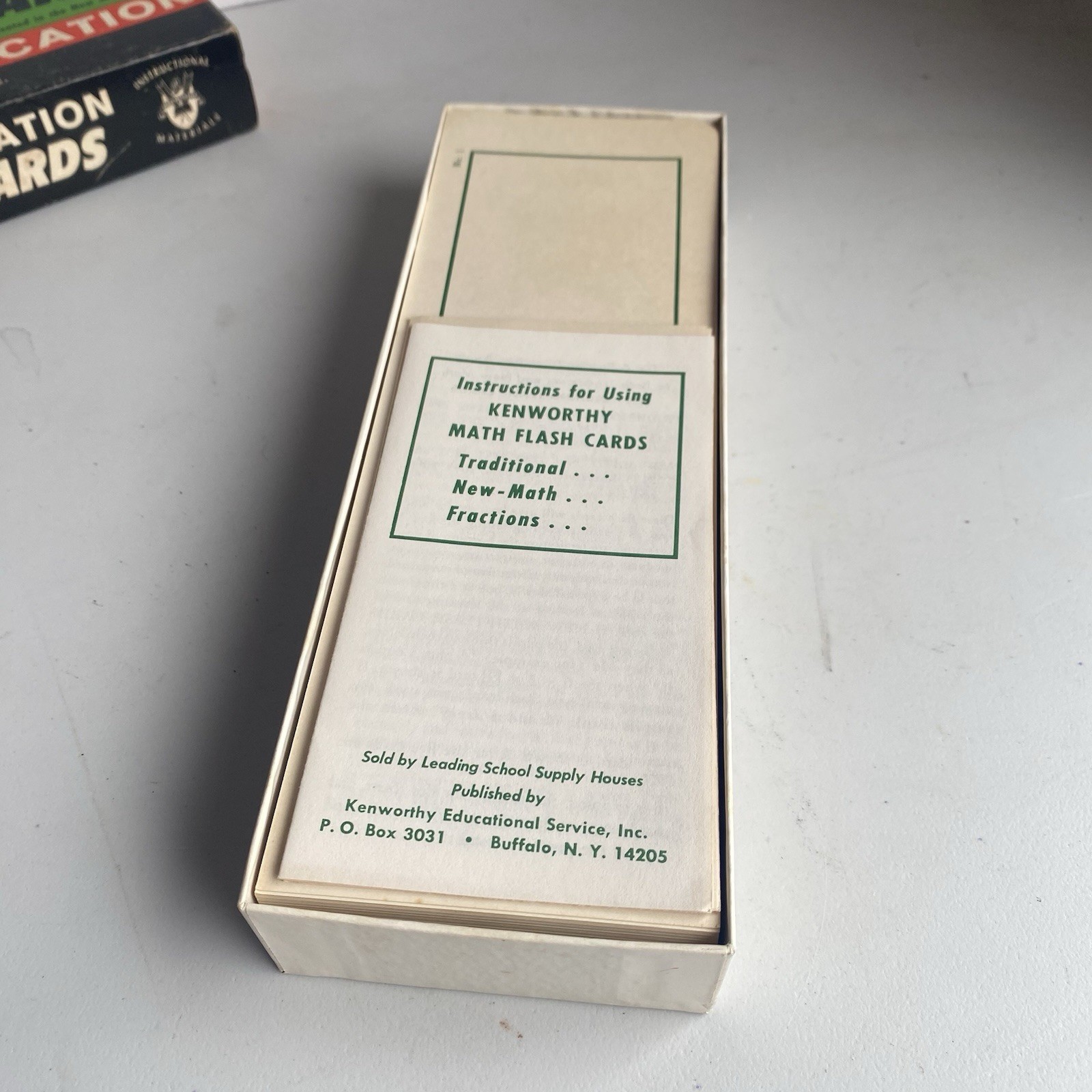 Vtg 1964 Kenworthy Educational Math Multiplication Teaching Flash Cards No 2132