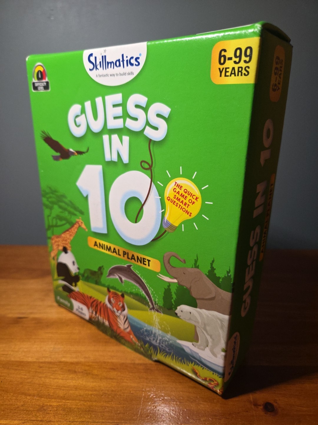 Guess in 10 Animal Planet Game Educational Family Fun Skillmatics 50 Cards