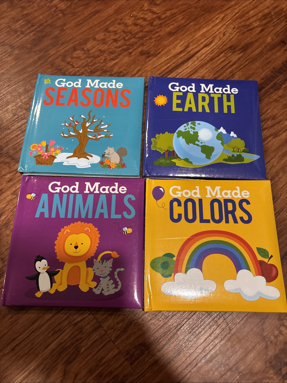 GOD MADE Animals, Colors, Earth & Seasons Padded Board Books CHOICE-4 Pre-K NEW!