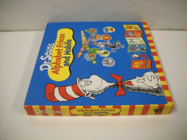 Dr. Seuss Laminated Alphabet Frieze And Mobile Brand New Cute Colorful Sturdy!