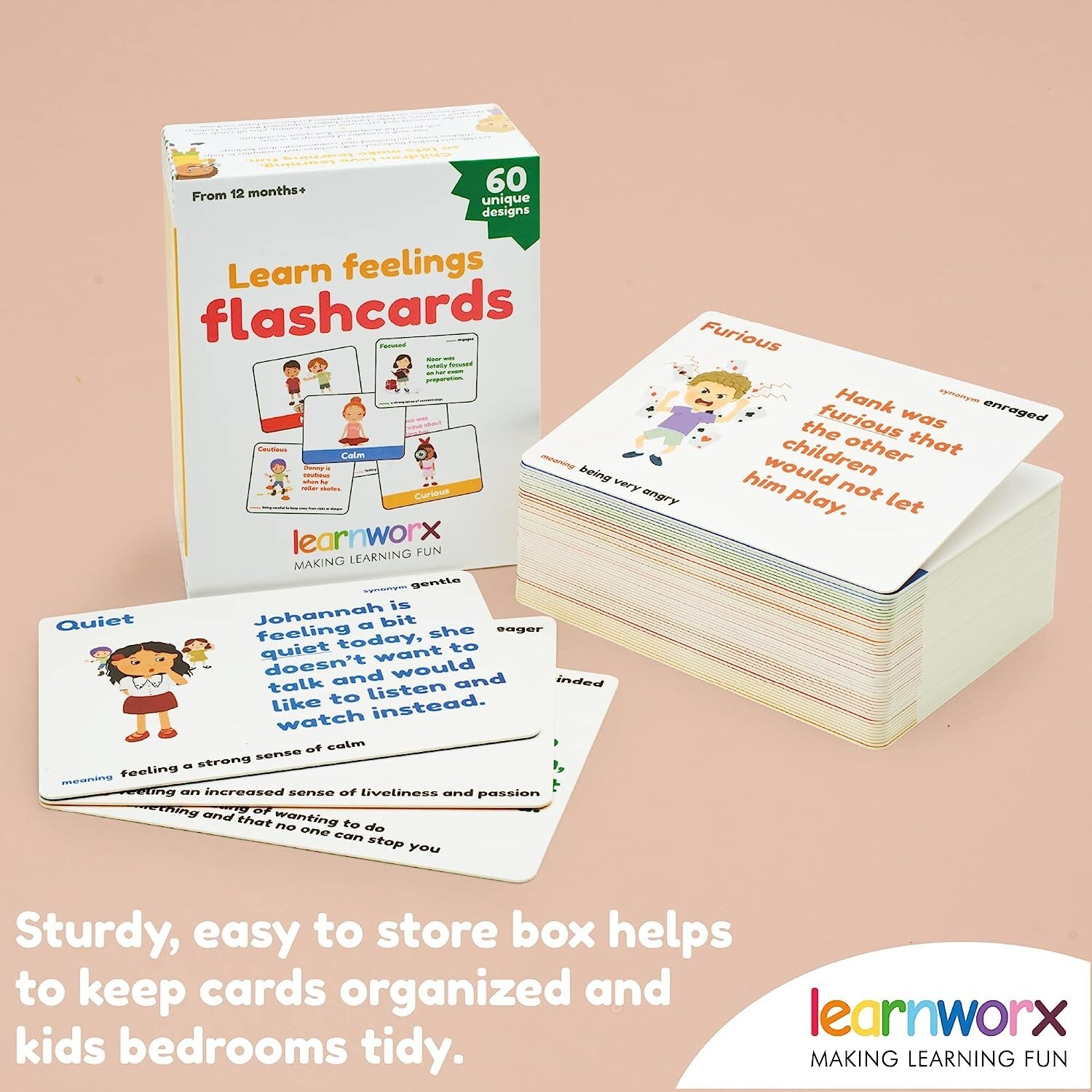 Feeling Flash Cards – 60 Unique Feeling Cards For Kids