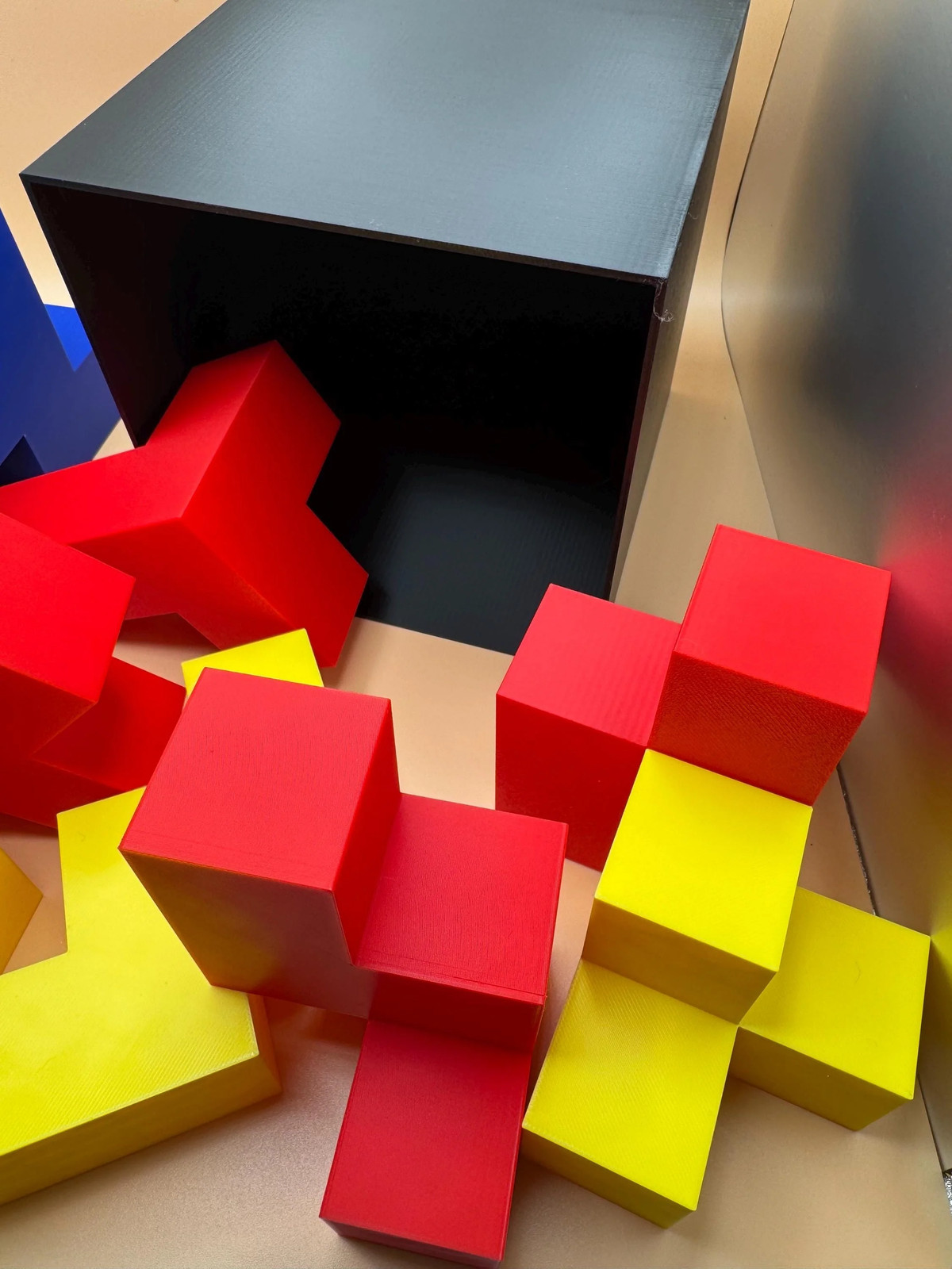 Bedlam Cube Puzzle – 12 Pentacubes in 3 Sizes: Perfect for Teachers & Kids, Fun