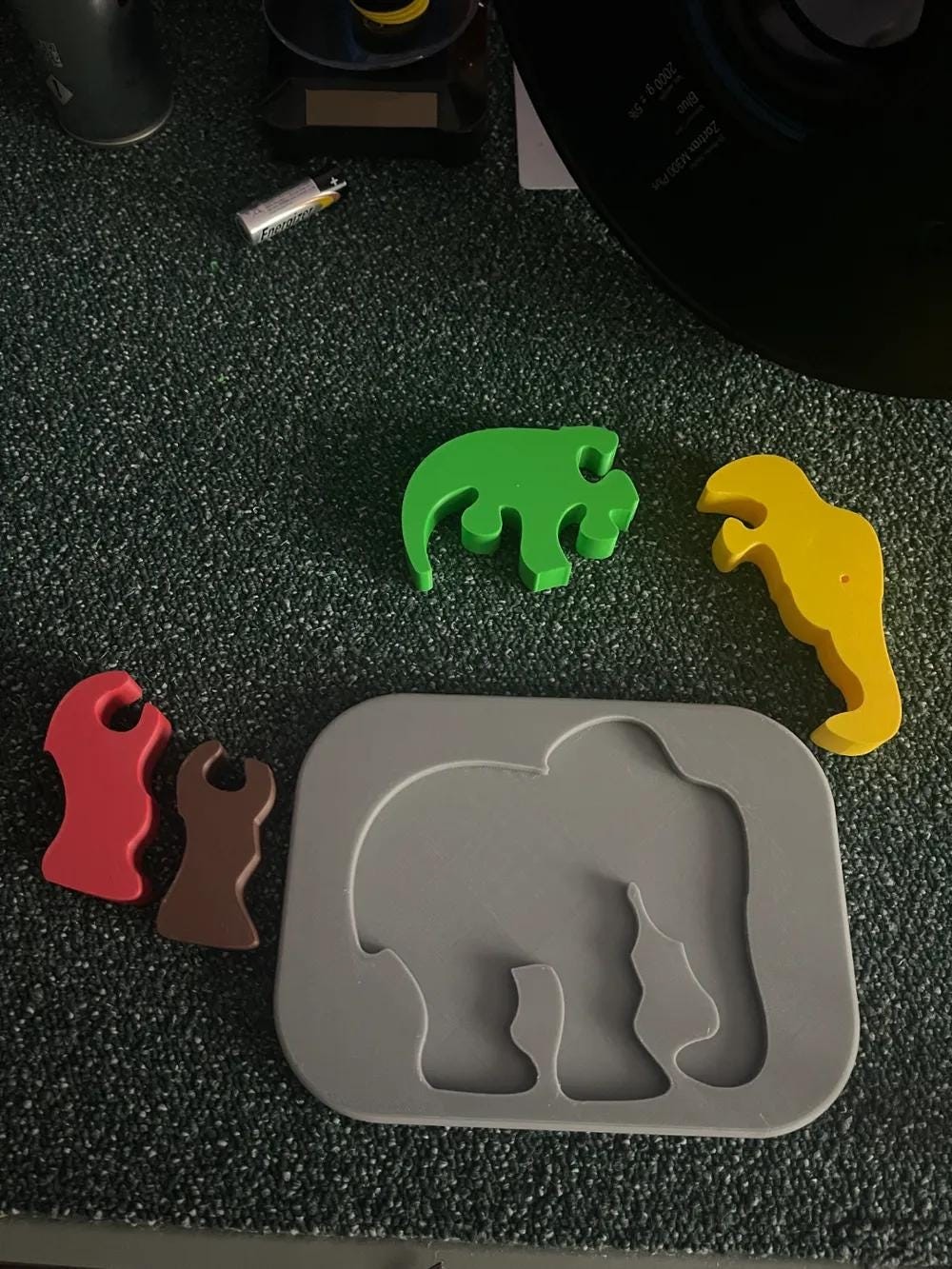 Elephant Shape Puzzle for Kids – Motor Skills Development and Shape Orientation