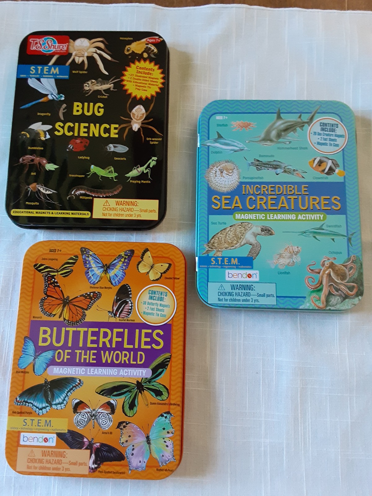 Magnetic Learning Activity Sea Creatures, Bug Sience & Butterflies STEM Bendon