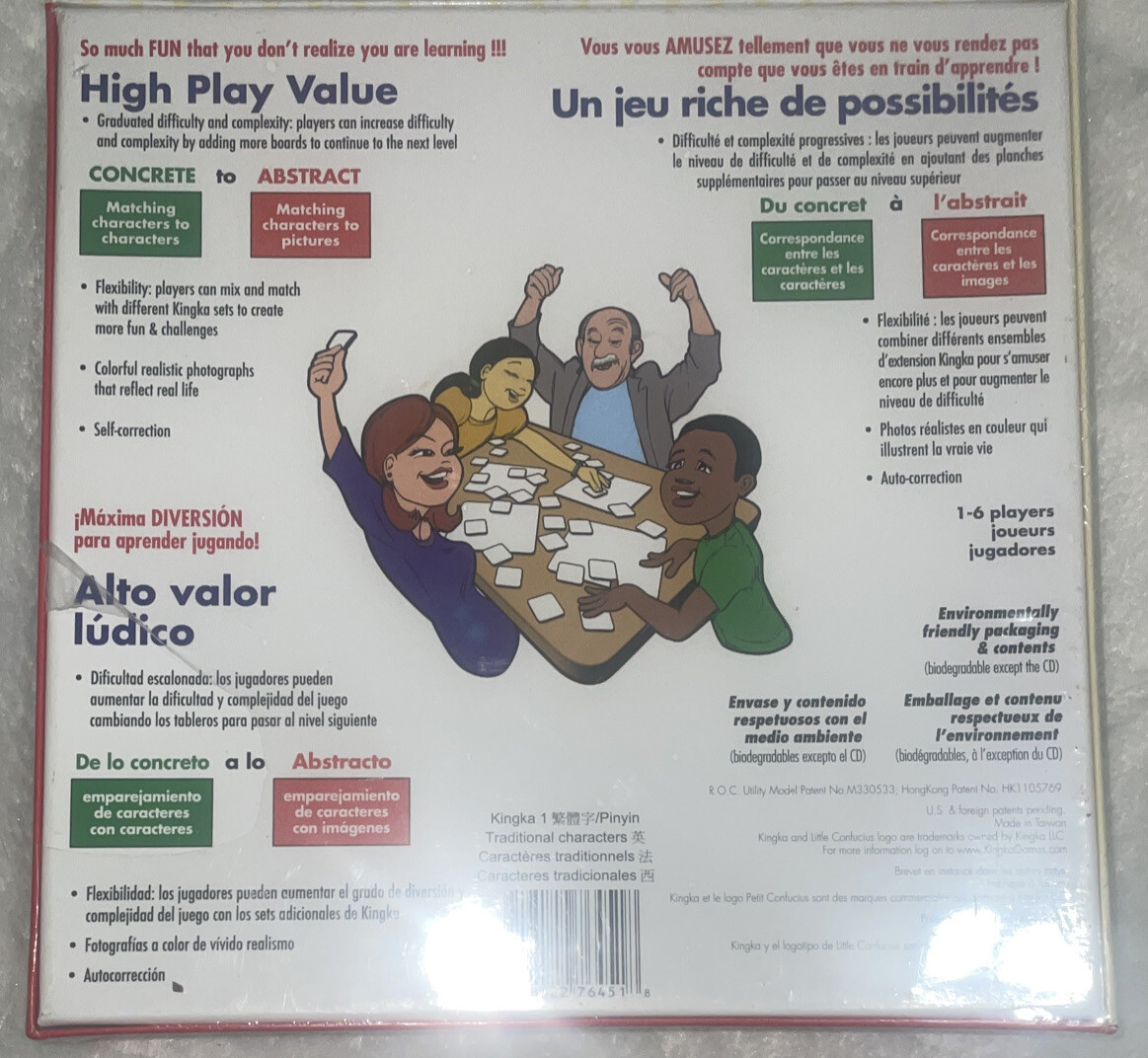 NEW Kingka 1 Boost Brain Power Learn Chinese Game English, German, Italian + CD