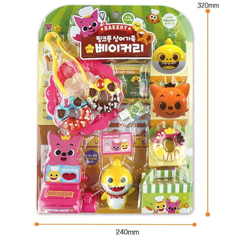 Pinkfong Baby Shark Family Mini Bakery Shop Role Playing Korean Toy Freeship