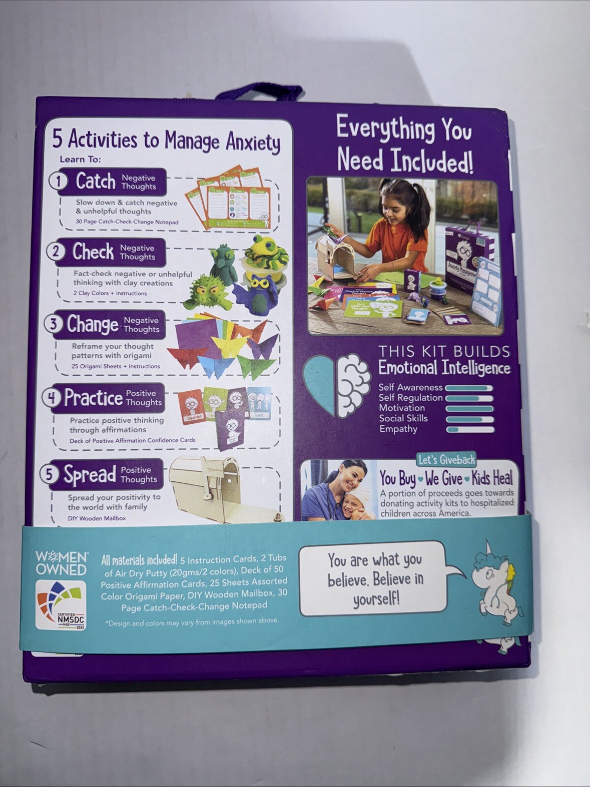 Open The Joy Anxiety Management Box for Kids