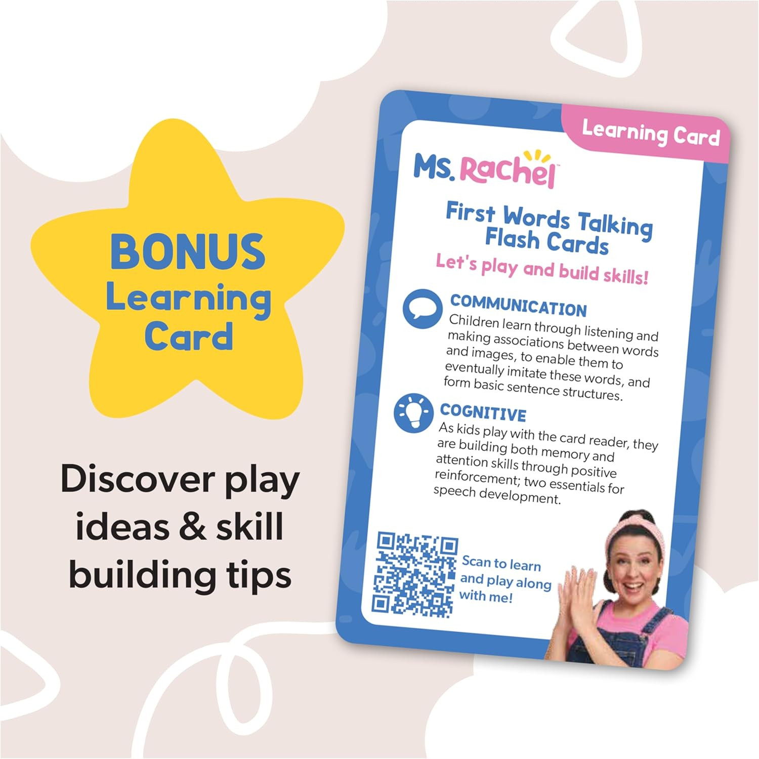 Official First Words Talking Flash Cards with Electronic Reader, 100 Words